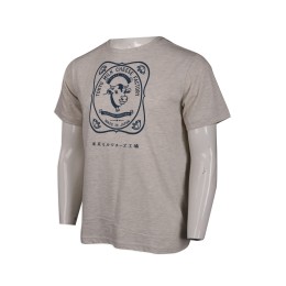 T912 Supply men's floral gray round neck T-shirt  21 cotton  plain cloth  Japan Tokyo milk  milk  animal husbandry  T-shirt shop T912 Supply men's floral gray round neck T-shirt  21 cotton  plain cloth  Japan Tokyo milk  milk  animal husbandry  T-shirt shop